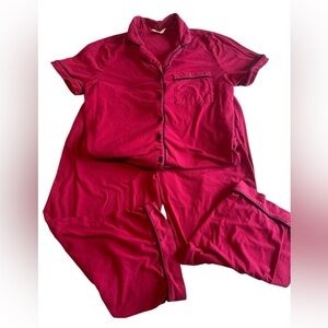 Secret Treasures red pajamas, Capri length size M